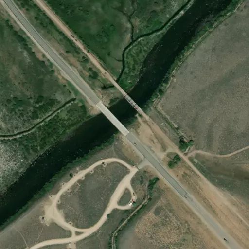 Bird's eye view of the campground