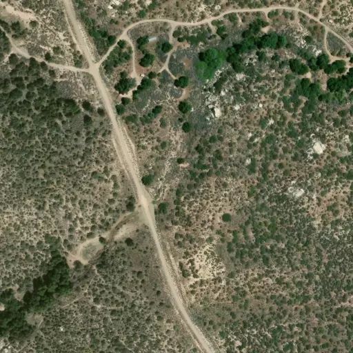 Bird's eye view of the campground