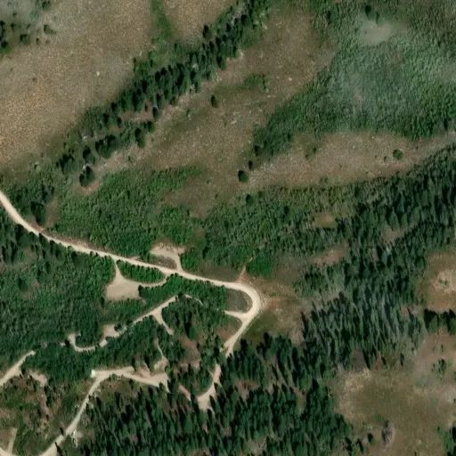 Bird's eye view of the campground