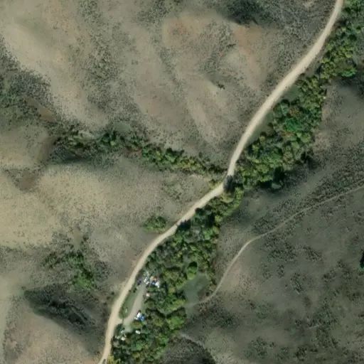 Bird's eye view of the campground