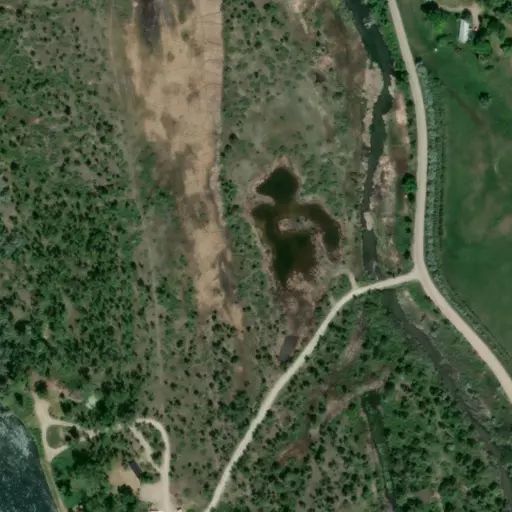 Bird's eye view of the campground