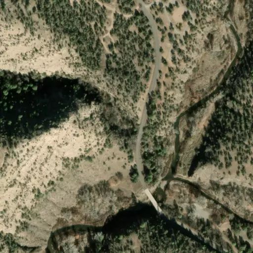 Bird's eye view of the campground