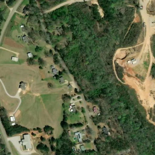 Bird's eye view of the campground