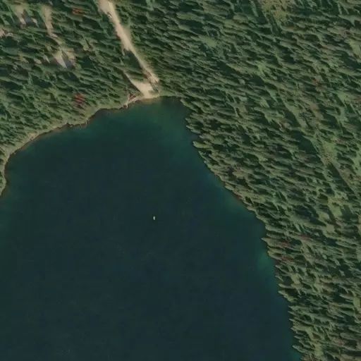 Bird's eye view of the campground