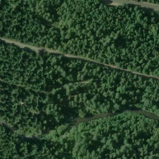Bird's eye view of the campground