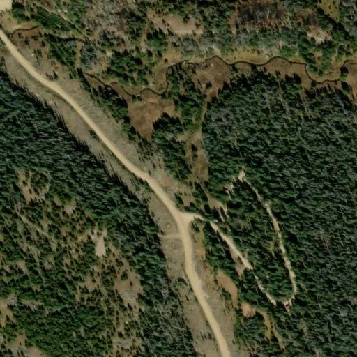 Bird's eye view of the campground