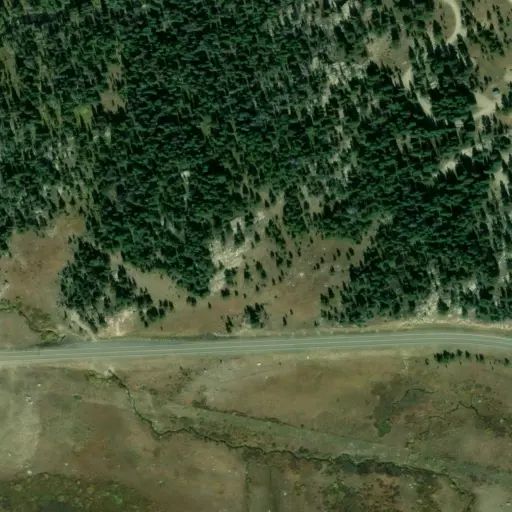 Bird's eye view of the campground