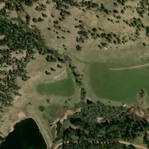 Bird's eye view of the campground