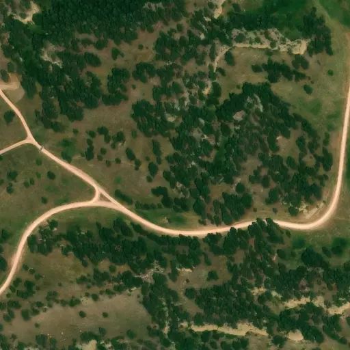 Bird's eye view of the campground