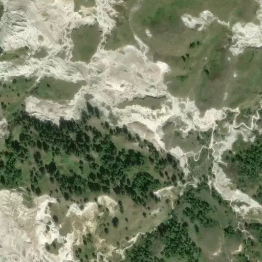 Bird's eye view of the campground
