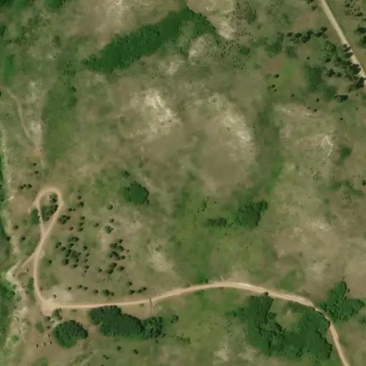 Bird's eye view of the campground