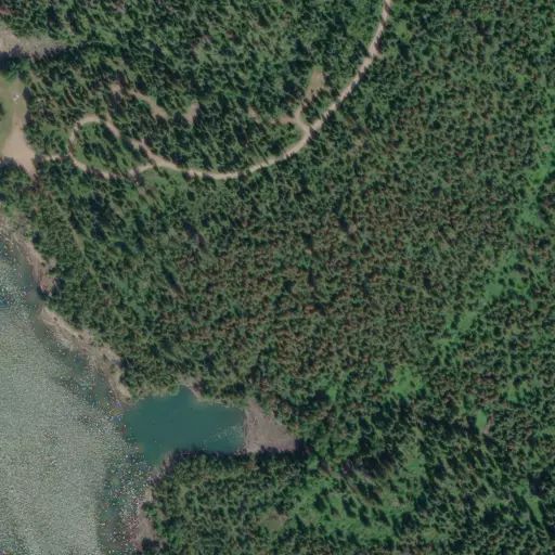 Bird's eye view of the campground