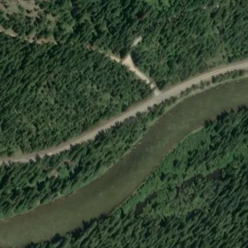 Bird's eye view of the campground