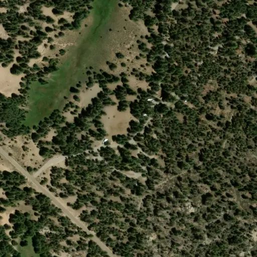 Bird's eye view of the campground