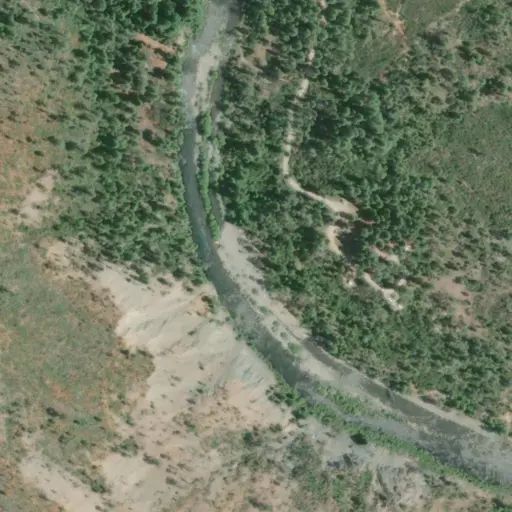 Bird's eye view of the campground