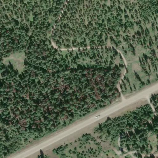 Bird's eye view of the campground
