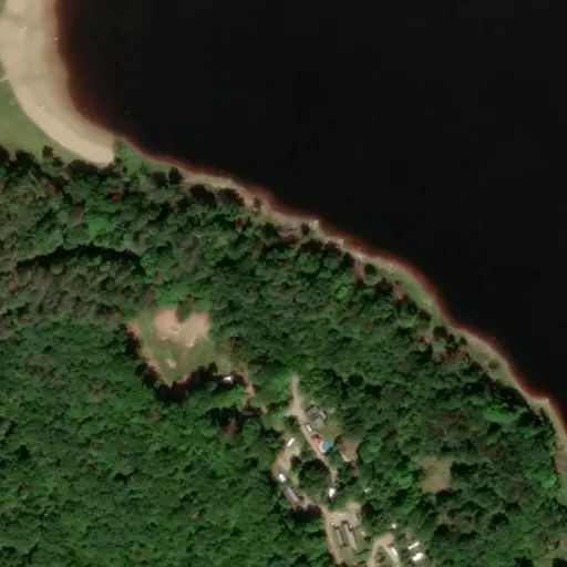 Bird's eye view of the campground