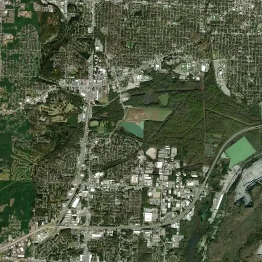 Bird's eye view of the park