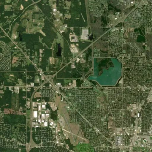 Bird's eye view of the park