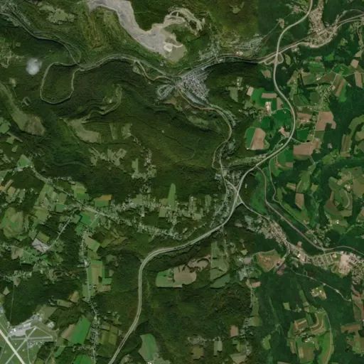 Bird's eye view of the park