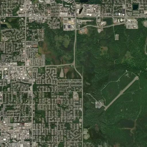 Bird's eye view of the park