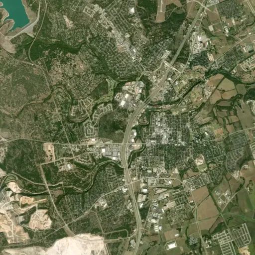 Bird's eye view of the park