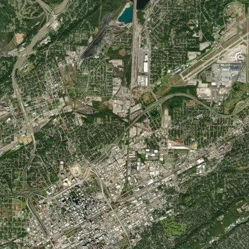 Bird's eye view of the park