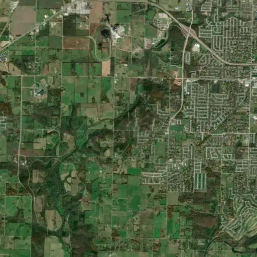 Bird's eye view of the park