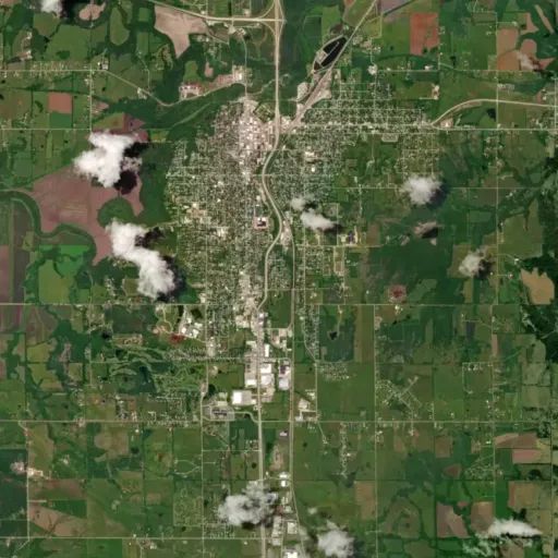 Bird's eye view of the park