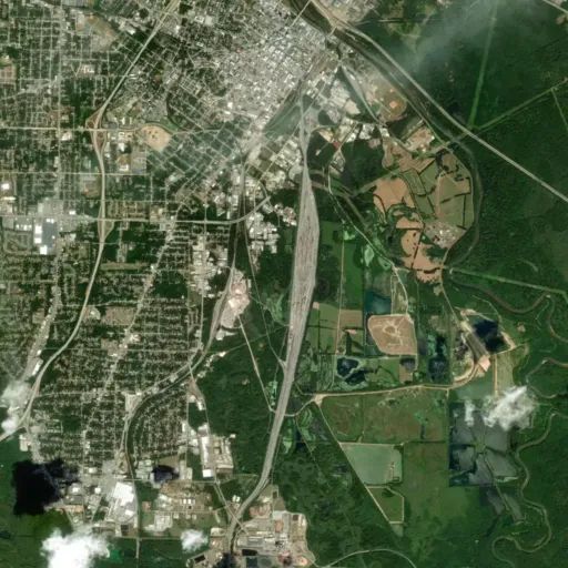 Bird's eye view of the park