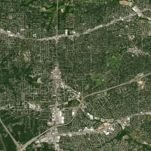 Bird's eye view of the park