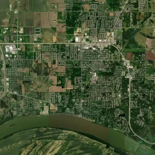 Bird's eye view of the park