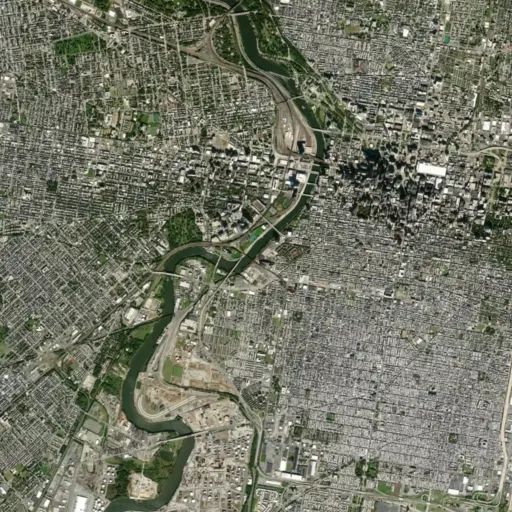 Bird's eye view of the park