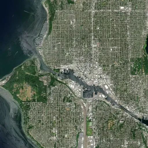 Bird's eye view of the park