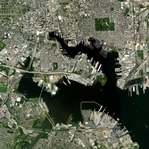 Bird's eye view of the park