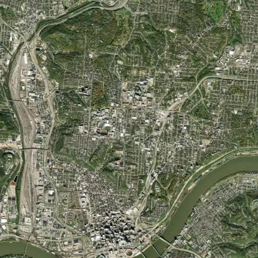 Bird's eye view of the park