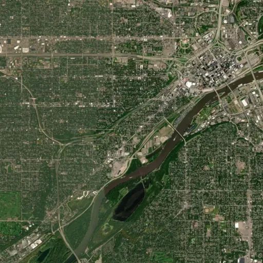 Bird's eye view of the park