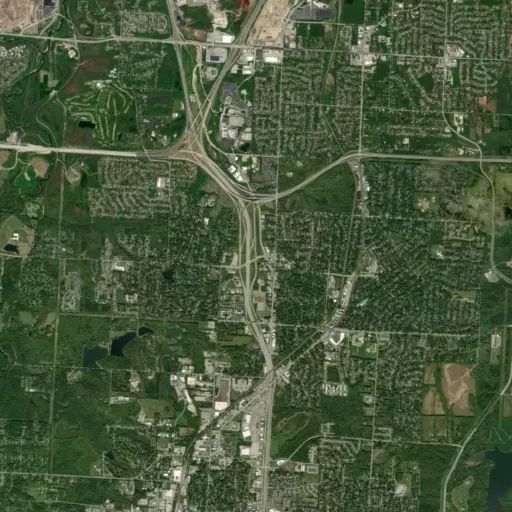 Bird's eye view of the park