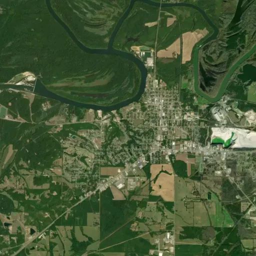 Bird's eye view of the park