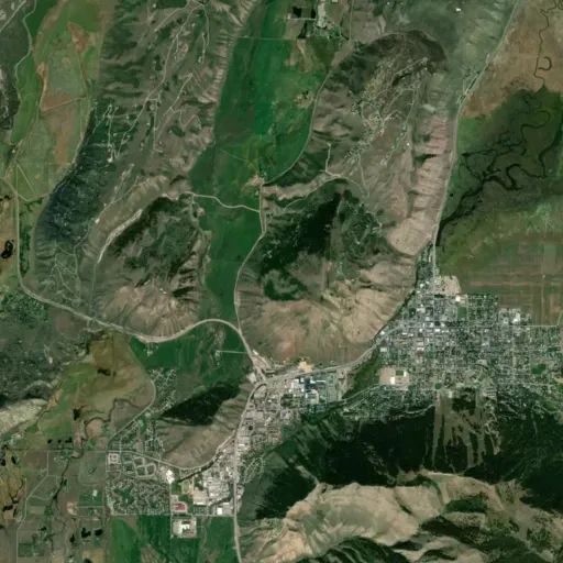 Bird's eye view of the park