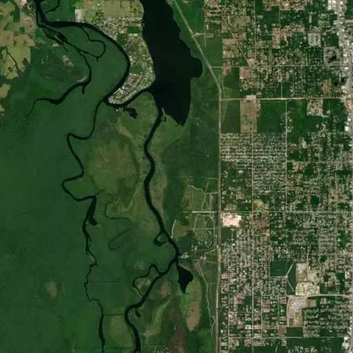 Bird's eye view of the park