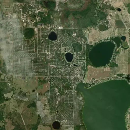 Bird's eye view of the park