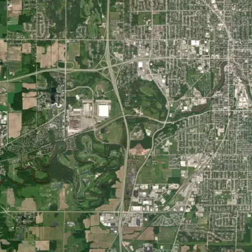 Bird's eye view of the park