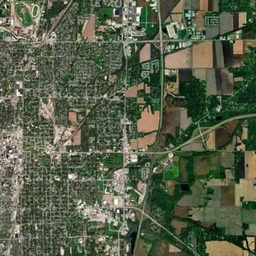 Bird's eye view of the park