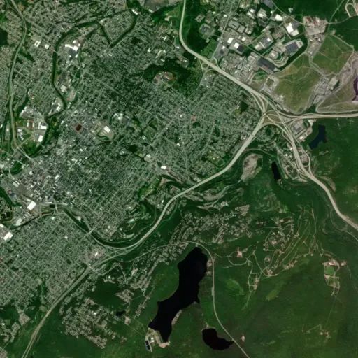 Bird's eye view of the park