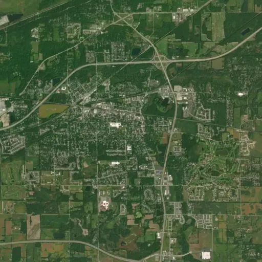 Bird's eye view of the park