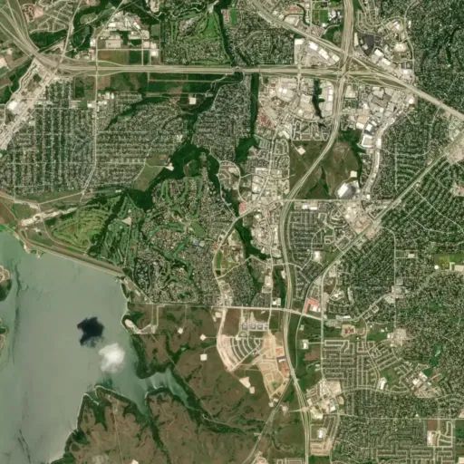 Bird's eye view of the park