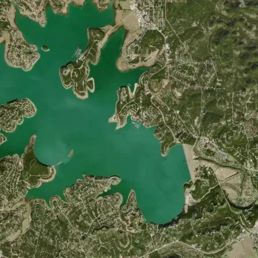 Bird's eye view of the park