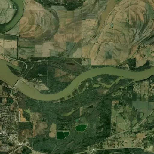 Bird's eye view of the park
