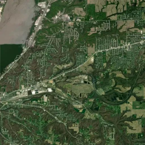 Bird's eye view of the park